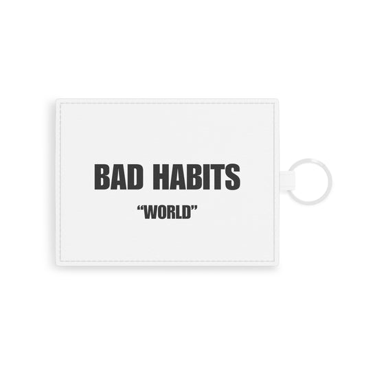 Bad Habits "World" Leather Card Holder